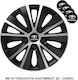 Versaco Auto Radkappen Set Rapide mit Marke Daewoo 4Stück 14" Schwarz