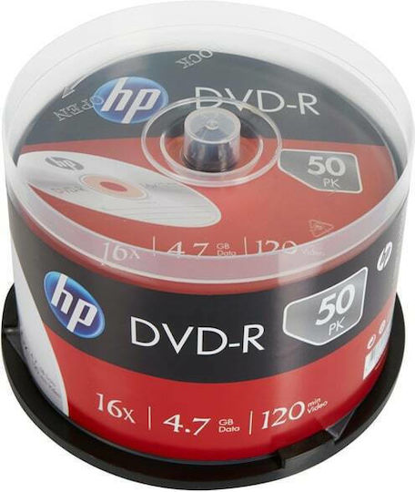 HP Beschreibbare DVD-R 16x 4.7GB Kuchenbox 50Stück