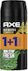 Axe Wild Mojito & Cedarwood Non Stop Fresh Αποσμητικό 48h σε Spray 2x150ml