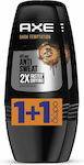 Axe Dark Temptation Αποσμητικό 48h σε Roll-On 2x50ml