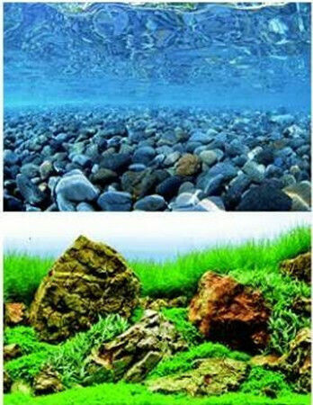 Wave Double Background Vision Blister with Aquaview Aquarium Decoration Poster