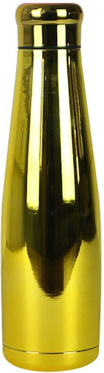 Woodway Well Flasche Thermosflasche Rostfreier Stahl 550ml Gold Chrome