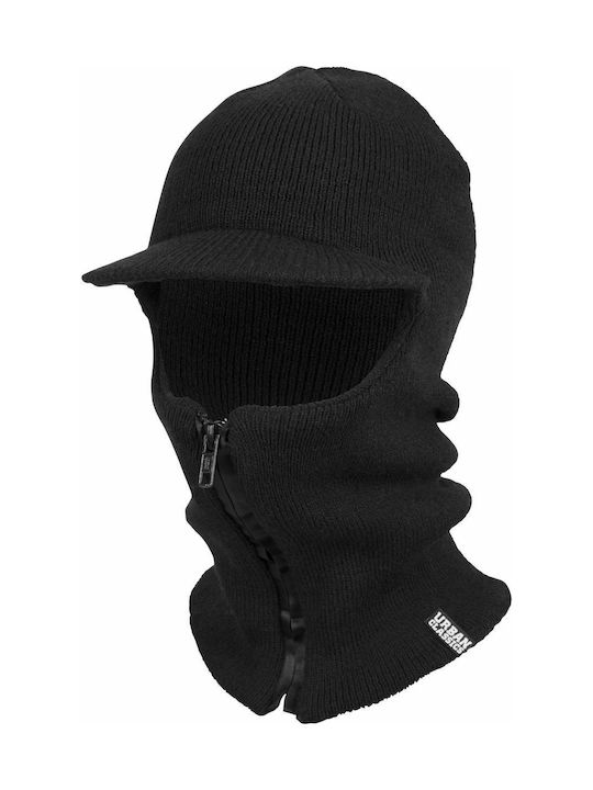 Volles Gesicht Unisex Beanie Gestrickt in Schwarz Farbe