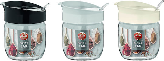 Viosarp Set of 3 General Use Glass Jars with Lid 445ml 3 Pieces