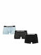 Herren Boxershorts Blue / Grey / Black 3Packung