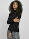 Urban Classics TB3781 Women's Long Sleeve Pullover Turtleneck Black