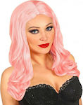 Carnival Wig Straight Roxy Soft Pink