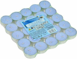 Candil Scented Tealights Cotton Flowers Blue (up to 4hrs Duration) 25pcs