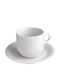 GTSA Σετ Φλιτζάνια Espresso από Πορσελάνη Λευκά 120ml 12τμχ