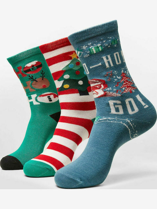 Urban Classics Classics Damen Weihnachtssocken Mehrfarbig 3Pack