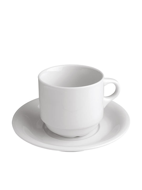 GTSA 64-02107 Porcelain Coffee Cup Set 70ml White 12pcs