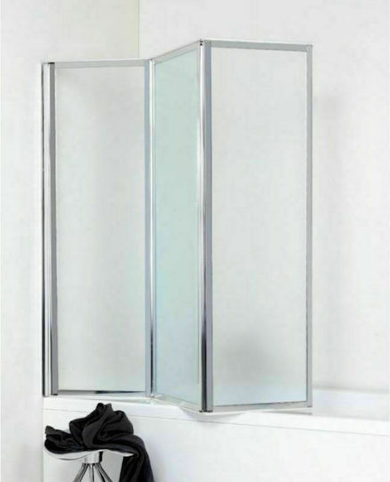 Crown 7100 Shower Screen Bathtub with Foldable Door 70x140cm Serigrafato Crown 7100 Shower Screen Bathtub with Foldable Door 70x140cm Serigrafato