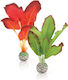 Oase biOrb Silk Plant Set S Green & Red Aquarium Ornament Artificial Plant
