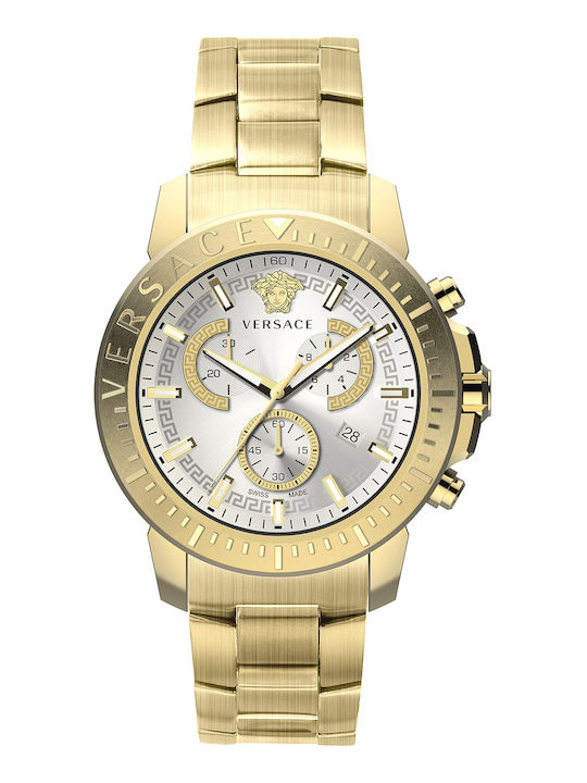 Versace V-Chrono Ανδρικό Ρολόι 45mm Χρονογράφος...