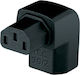 Audioquest IEC C-13 Female Plug Adapter Plug Corner Black