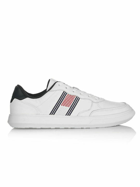 Tommy Hilfiger Cupsole Evo Ανδρικά Sneakers Λευκά
