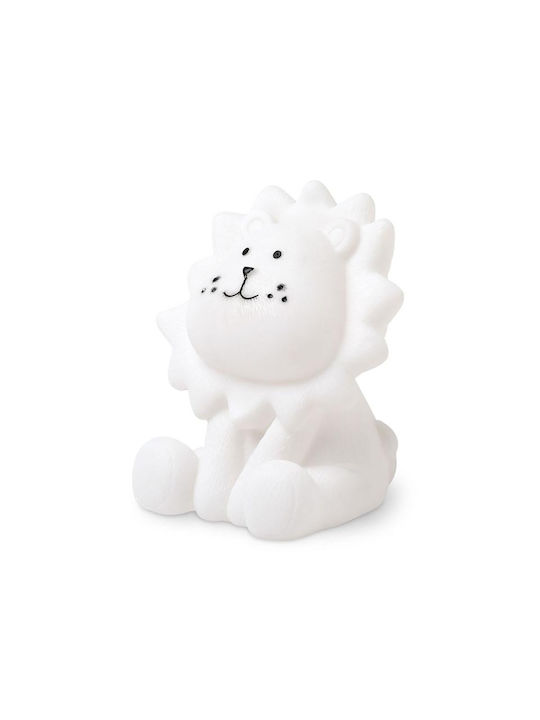Kiokids Led Kids Decorative Lamp Lion with Color Changes White 16x8x11εκ.