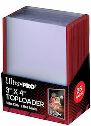 Ultra Pro Toplader Red Borders Toploader 63x88mm 25τμχ 81159