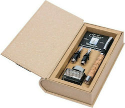 Online Fountain Pen Set Brown with Blue Ink