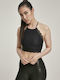 Urban Classics TB2981 Women's Summer Crop Top Sleeveless Black