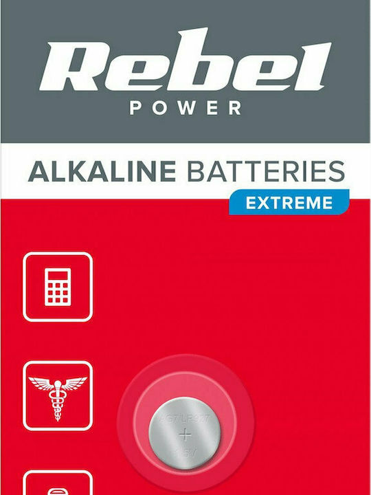 Rebel Extreme AG7 Batterie Alkalisch für Uhren LR44 1.5V 1Stück