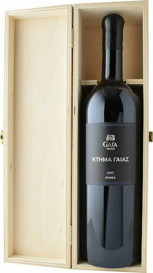 Gaia Wines Wine Agiorgitiko Red Dry Nemea in Wooden Box 1500ml