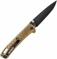 Gerber Zilch Pocket Knife Zilch Brown with Blade made of Steel