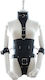 Kinksters Torso & Limb Restraint Set Leather Shorts with Handcuffs