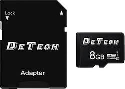 De Tech microSDHC 8GB Clasa 10 UHS-I cu adaptor