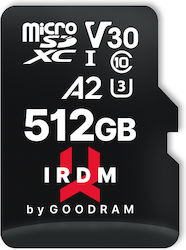 GoodRAM IRDM microSDXC 512GB Class 10 U3 V30 A2 UHS-I με αντάπτορα