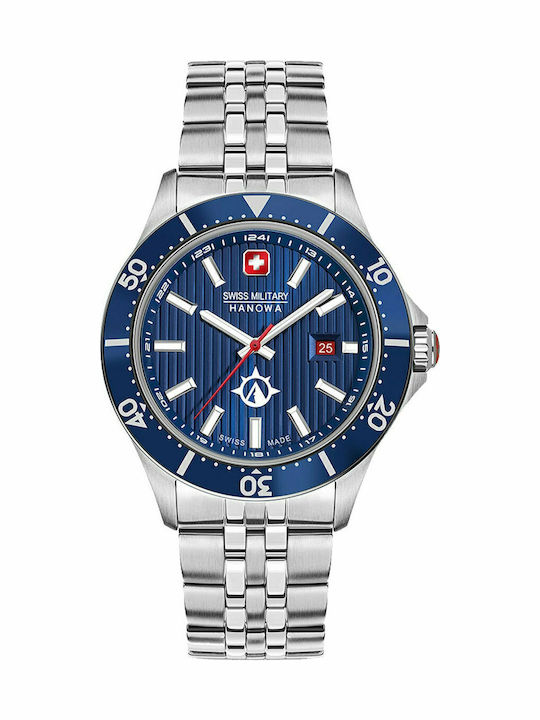 Hanowa Flagship X Herrenuhr 42mm Batterie mit Silber rostfreiem Stahlarmband