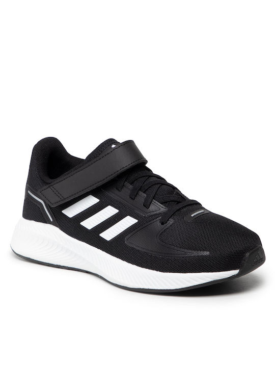 Adidas Runfalcon 2.0 K Kids Running Shoes Core Black / Cloud White / Silver Metallic