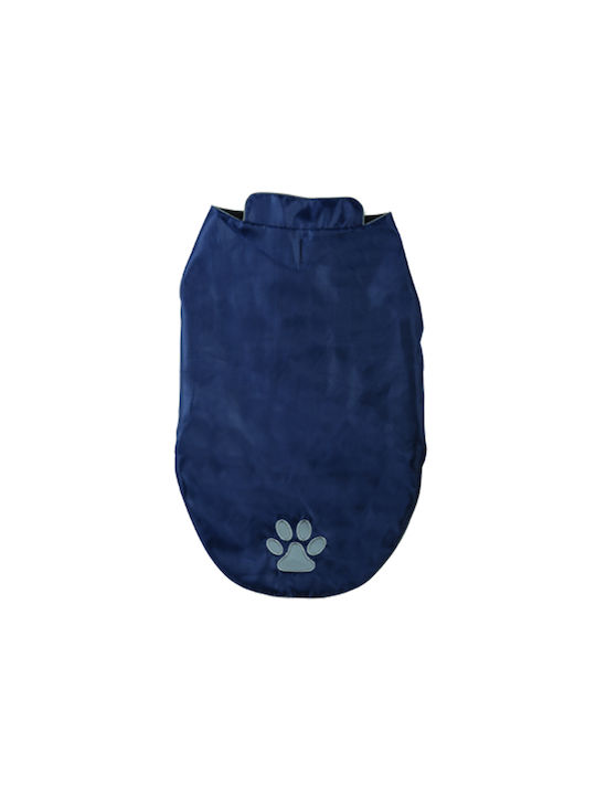 Vitakraft Blue Fleece / Waterproof Dog Coat with 30cm Back Length