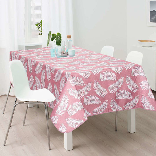 Flamingo Τραπεζομάντηλο Ροτόντα Αλέκιαστο Palm Pink Φ150εκ.