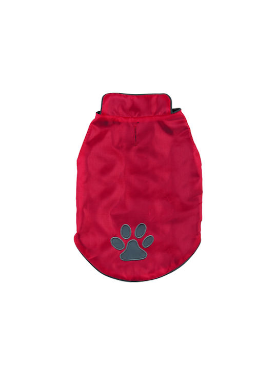 Vitakraft Red Fleece / Waterproof Dog Coat with 25cm Back Length