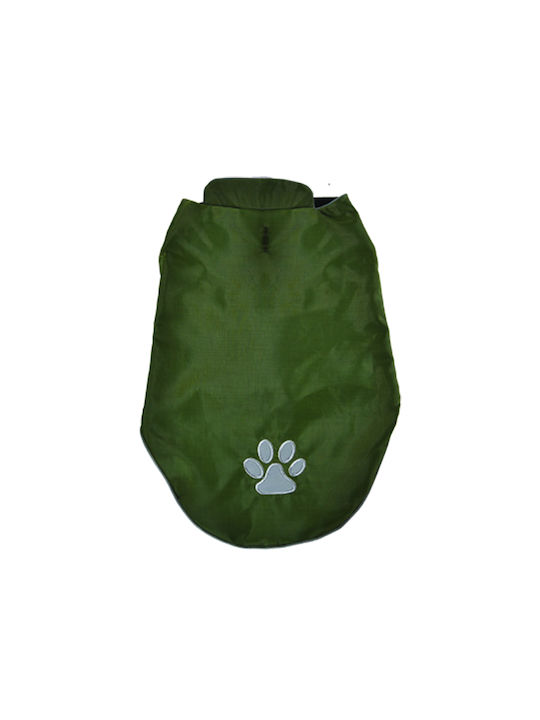 Vitakraft Green Fleece / Waterproof Dog Coat with 30cm Back Length