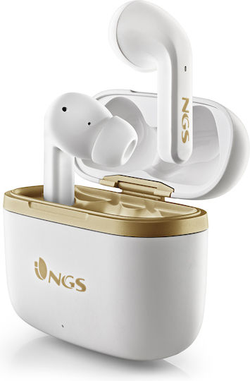 NGS Artica Trophy In-ear Bluetooth Handsfree Earphones with Charging Case White