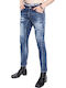 Tidy Biker Men's Jeans Pants Elastic Blue