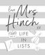 Mrs hinch, Life in Lists