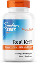 Doctor's Best Real Krill 350mg 60 μαλακές κάψουλες
