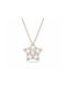 Swarovski Stella Necklace with design Star with Rose Gold Plating