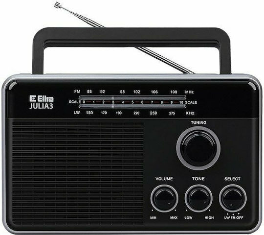 Eltra Julia 3 Portable Radio Battery Black