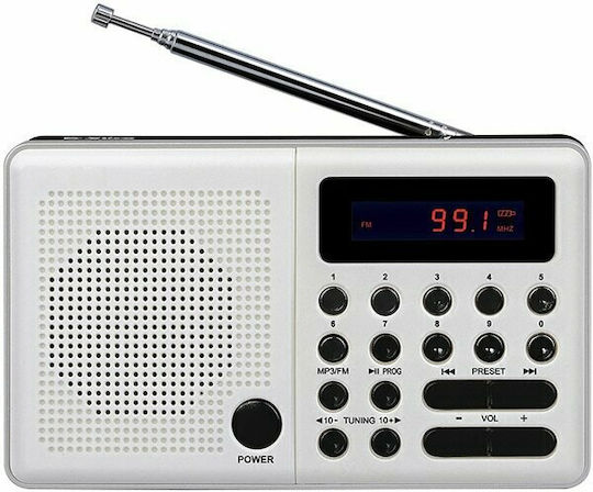 Eltra Pliszka Tragbares Radio mit USB Weiß