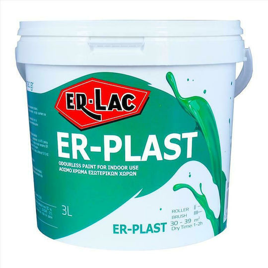 ER-LAC ER-Plast Πλαστικό Χρώμα για Εσωτερική Χρήση Ώχρα 101 750ml