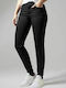 Women's Fabric Trousers Skinny Fit Black