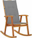 Schaukelstuhl Acacia / Grey 57x100x117cm
