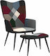 cu Puf Patchwork 61x70x96.5cm
