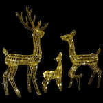 vidaXL Christmas Plastic Illuminated Reindeer F...