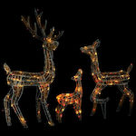 vidaXL Christmas Plastic Illuminated Reindeer F...