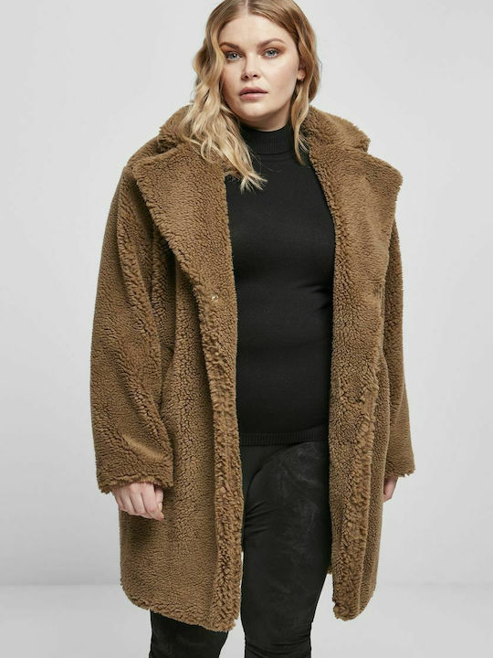 Urban Classics Frauen Pelz Braun